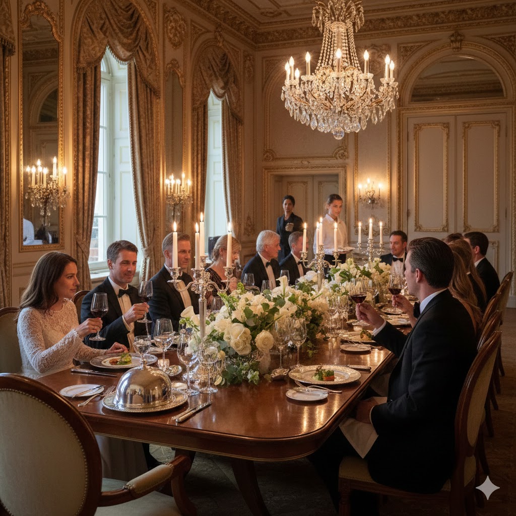 Elegant dinner party