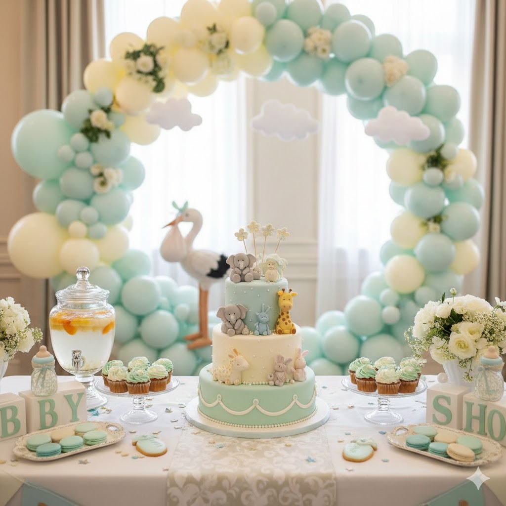 Baby shower styling