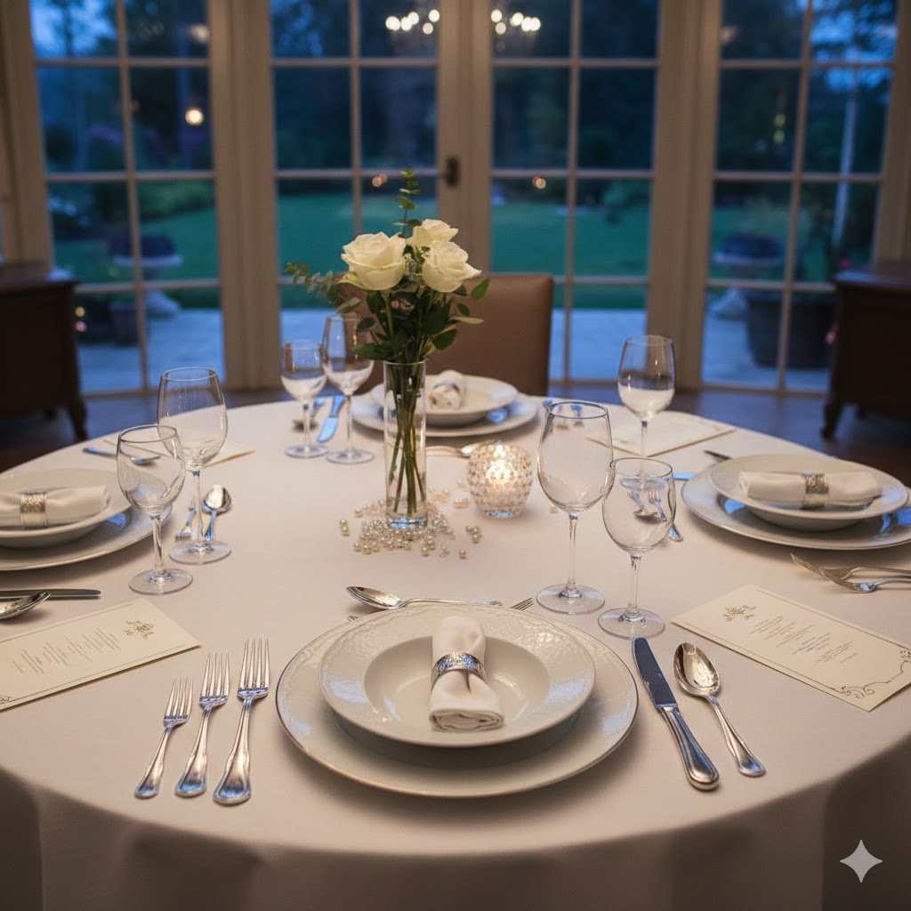 Private dinner styling